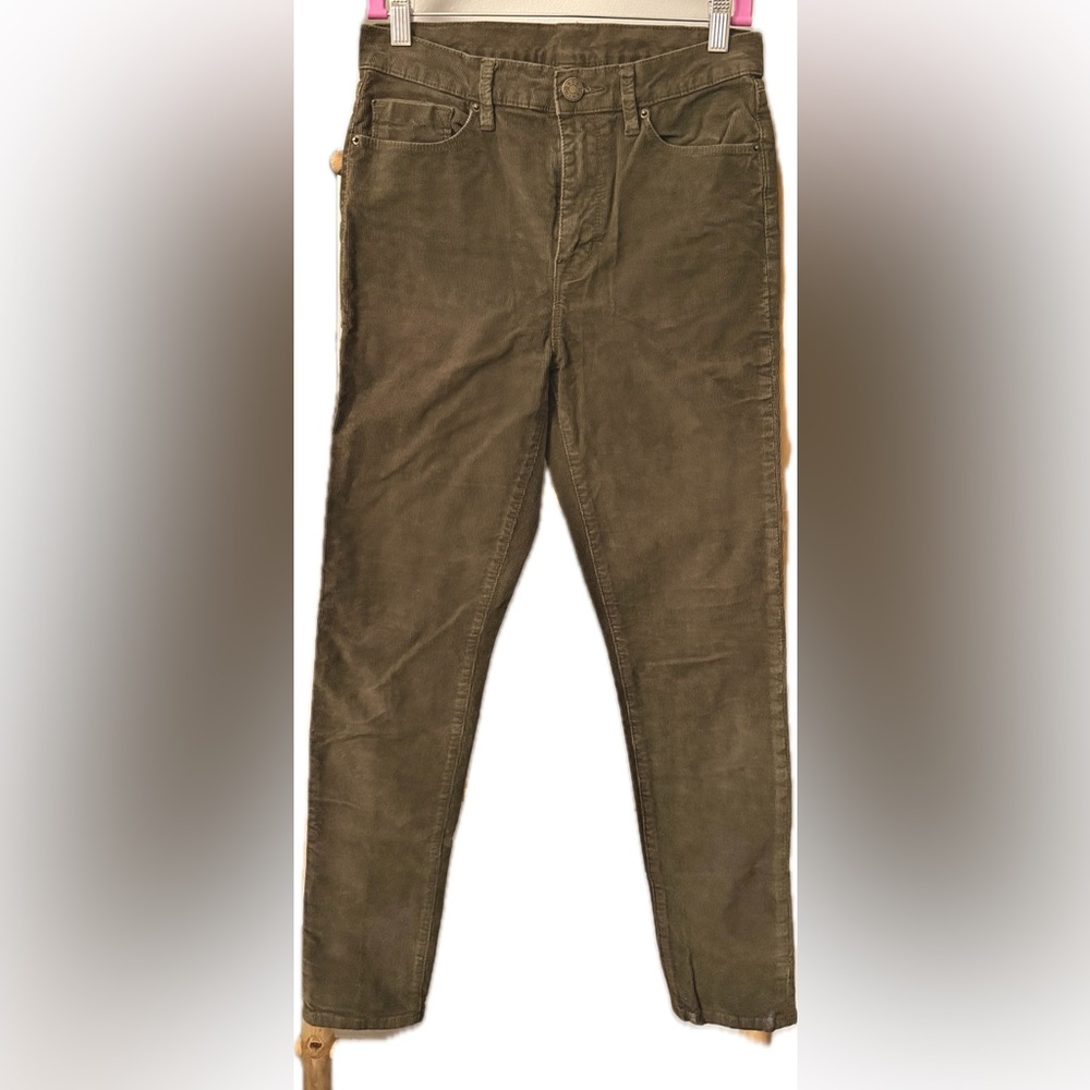 BDG Olive Green Corduroy Skinny Pants
